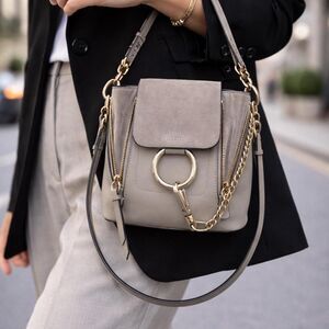 Chloe Women's Grey and Brown Bag